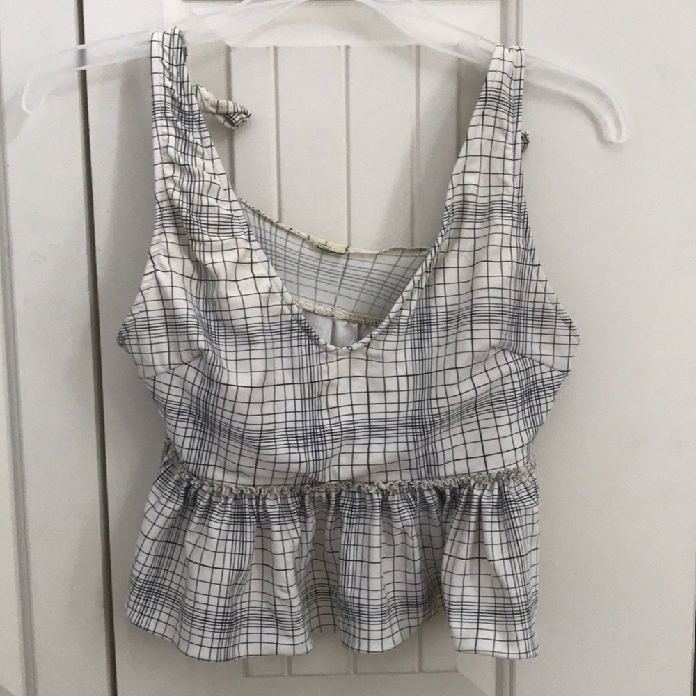 Patterned swim top